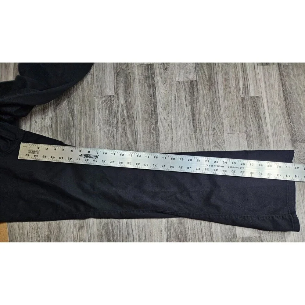 (3/$35) Lee Dungarees Juniors Size 7 Flare Pockets Black Denim Jeans - Picture 9 of 11